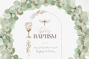Watercolor Clipart - Holy BAPTISM, a Decorative Illustration by Beigetime (Thumbnail 14 of 14)