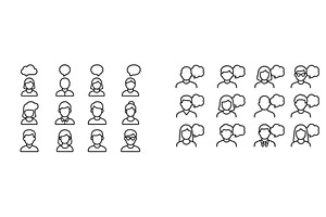 Diverse group of people with speech, a Person Illustration by ZinetroN