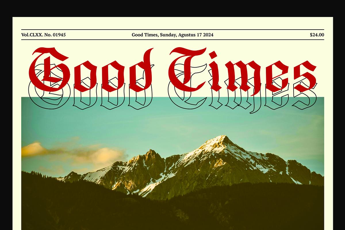 Gofarda Gothic Blackletter, a Blackletter Font by Fitrah Type (Photo 13 of 15)