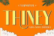 Thiney, a Sans Serif Font by yumnatype (Thumbnail 1 of 10)