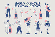 Wine Time Fun, a Person Illustration by Popova (Thumbnail 2 of 5)