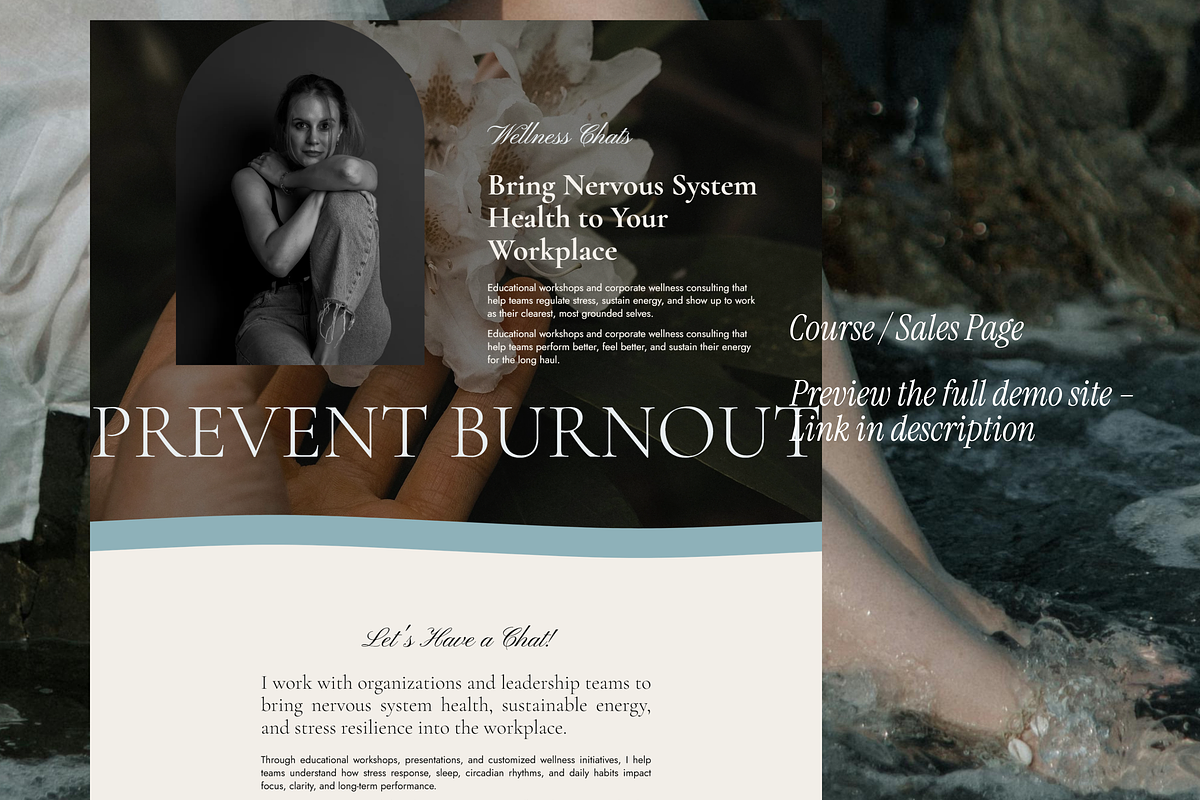 Somatic Wellness Website Template, a Squarespace Template by Solana Creative Co. (Photo 9 of 10)