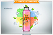 Glass Bottle for Juice Mockup, a Packaging Mockup by Plus Media (Thumbnail 5 of 7)