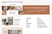 Influencer Showit Website Template, a Websites & App Template by Sugar Studios (Thumbnail 2 of 6)