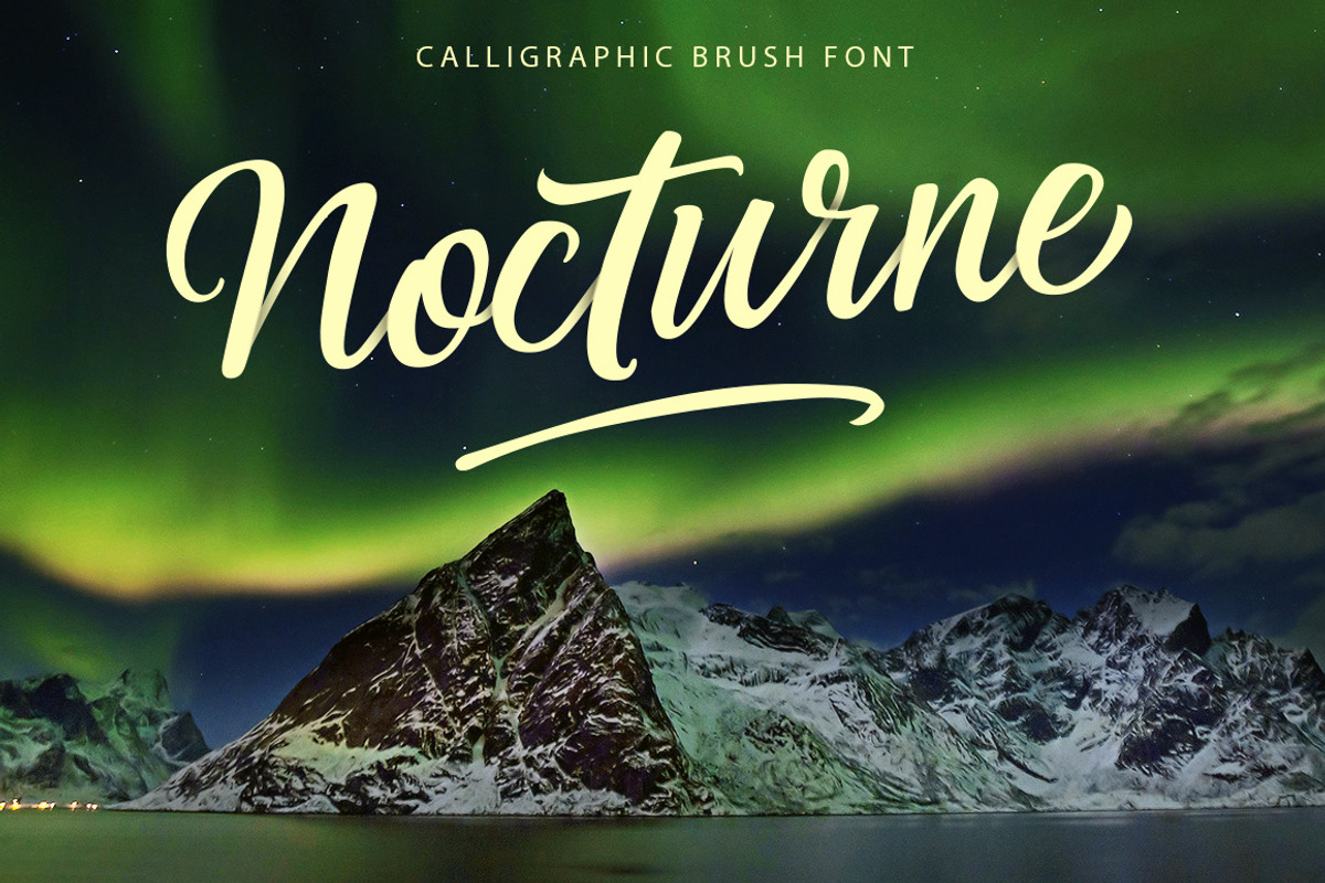 Nocturne Brush Font