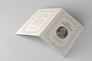 Minimal Floral Funeral Program, a Brochure Template by Neermana (Thumbnail 3 of 4)