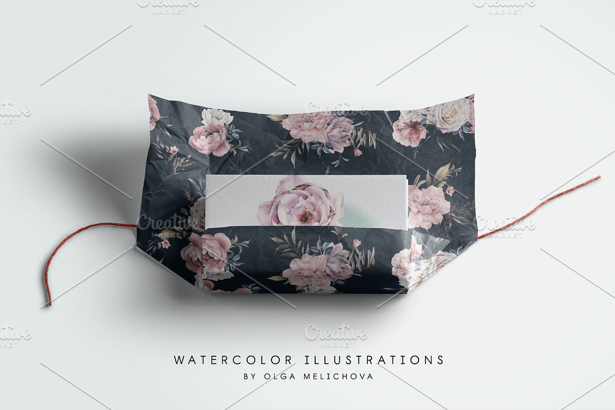 SALE Watercolor flowers, a Decorative Illustration by ollalya (Photo 12 of 12)