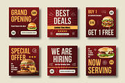Burger Sale Social Media Post, a Social Media Template by MightyDesign (Thumbnail 2 of 8)