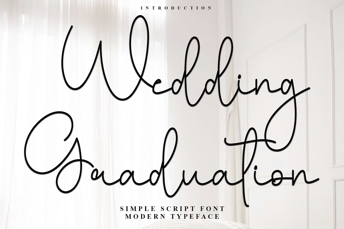 Wedding Graduation, a Handwritten Font by InermediaSTUDIO (Photo 1 of 8)