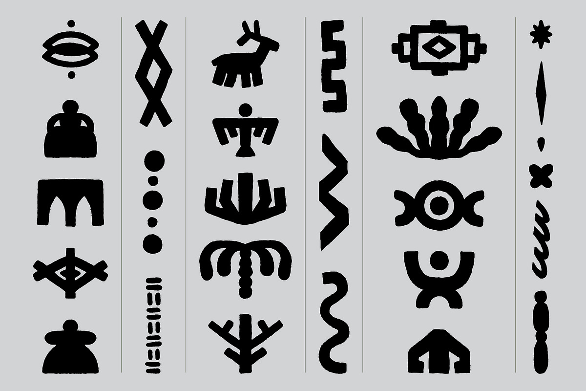TRIBAL SET | Graphic collection, a Decorative Illustration by katieromanoff_art (Photo 7 of 12)
