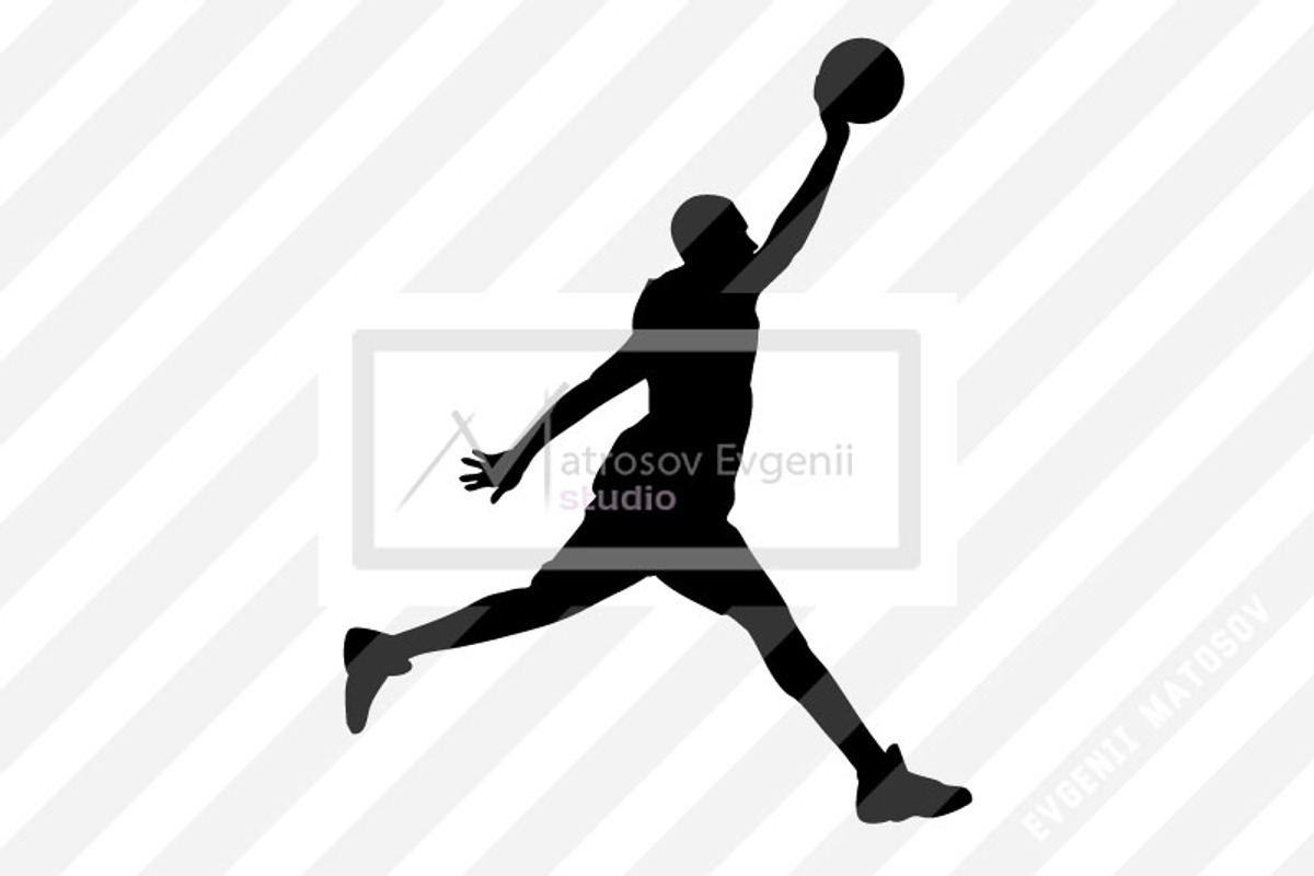 Silhouette of basketball players NBA, a Person Illustration by Matrosovv (Photo 2 of 9)