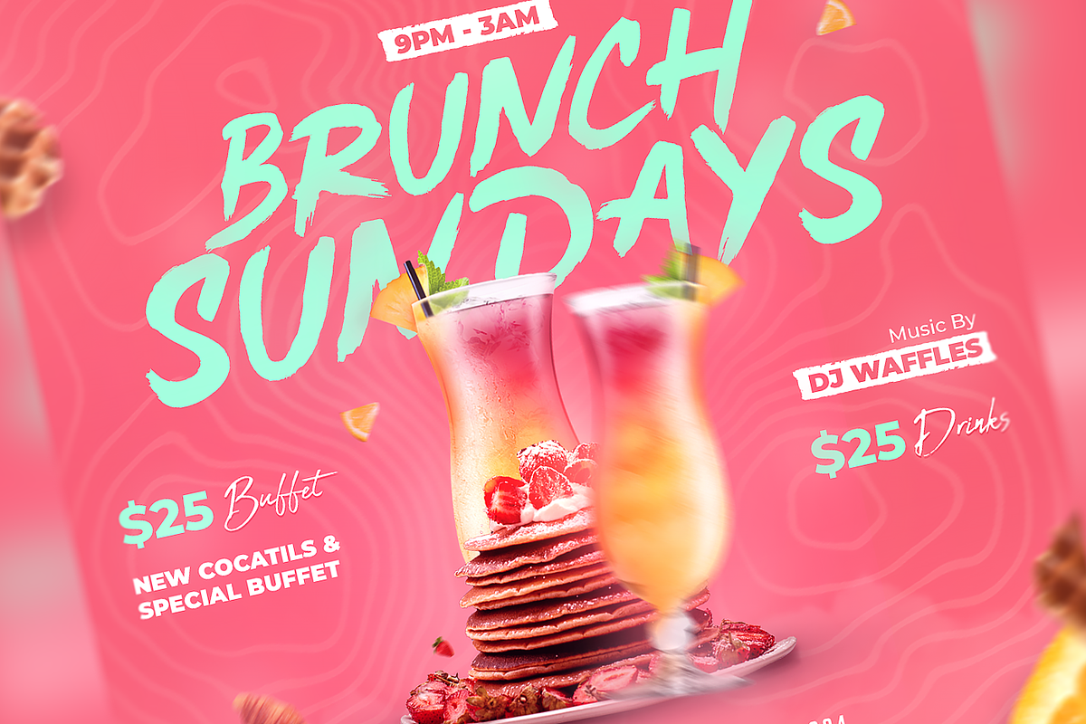Brunch Flyer, a Flyer Template by FLYERHIVE (Photo 1 of 3)