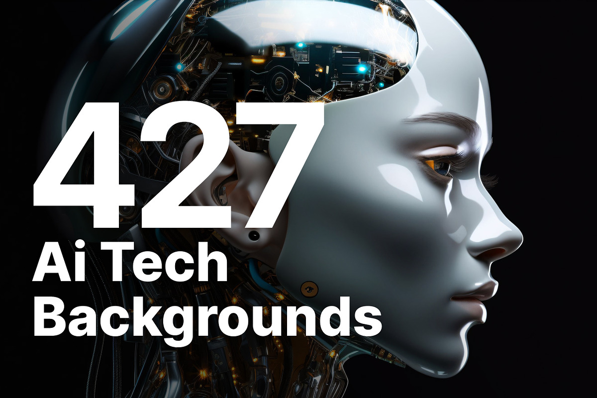 427 Ai Tech Backgrounds, a Background Graphic by Sevenstyles