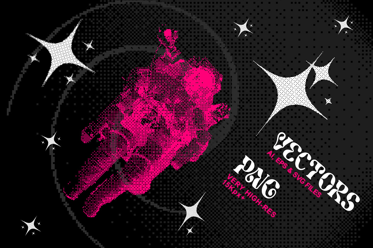 270 Dither Bitmap Vector & PNGs, an Object Graphic by Graphicdome (Photo 5 of 40)