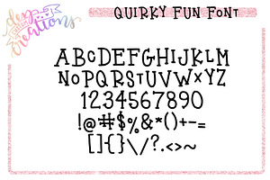 Quirky Fun - A Fun Hand LetteredFont