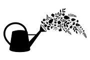 Floral Watering Can Design Bundle, an Illustration by Gaye Art (Thumbnail 24 of 31)