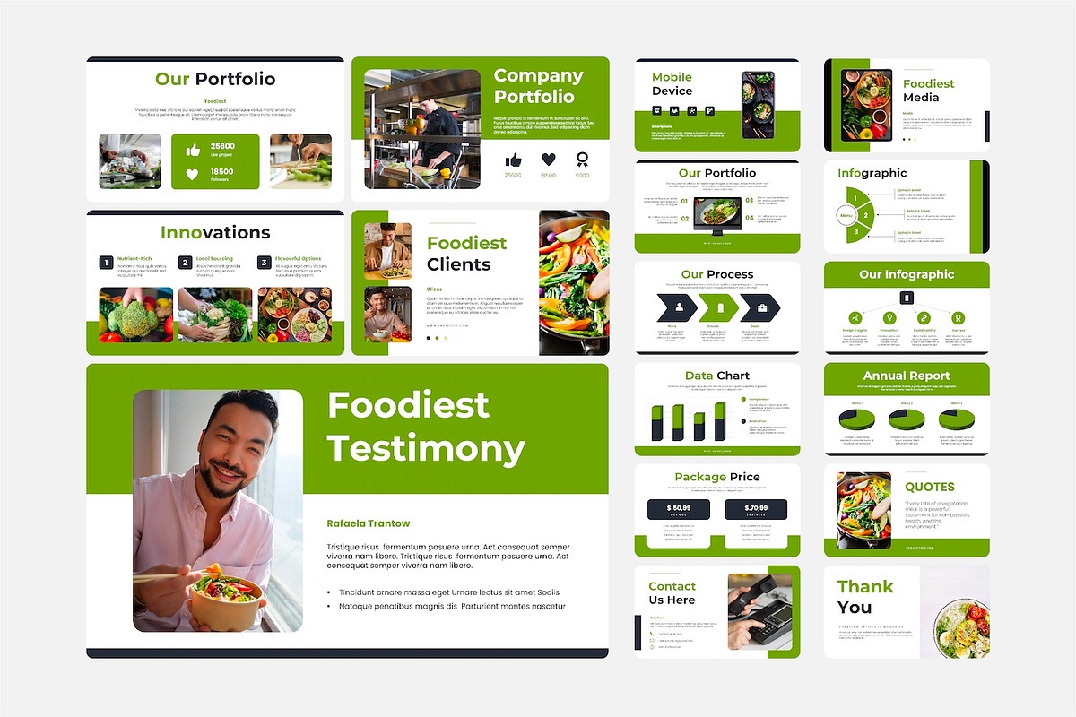 Foodiest Food Presentation Design, a Presentation Template by Kren Studio (Photo 5 of 10)