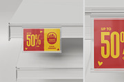 Hinged Shelf Talker Mockup, an Advertising Mockup by SD Mockup (Thumbnail 2 of 4)
