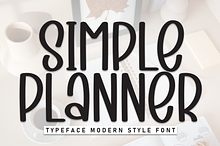 Simple Planner | Script Font
