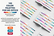 100 Color Palettes For MS Office, a Palette Add-On by Ellen Carty Design (Thumbnail 6 of 9)