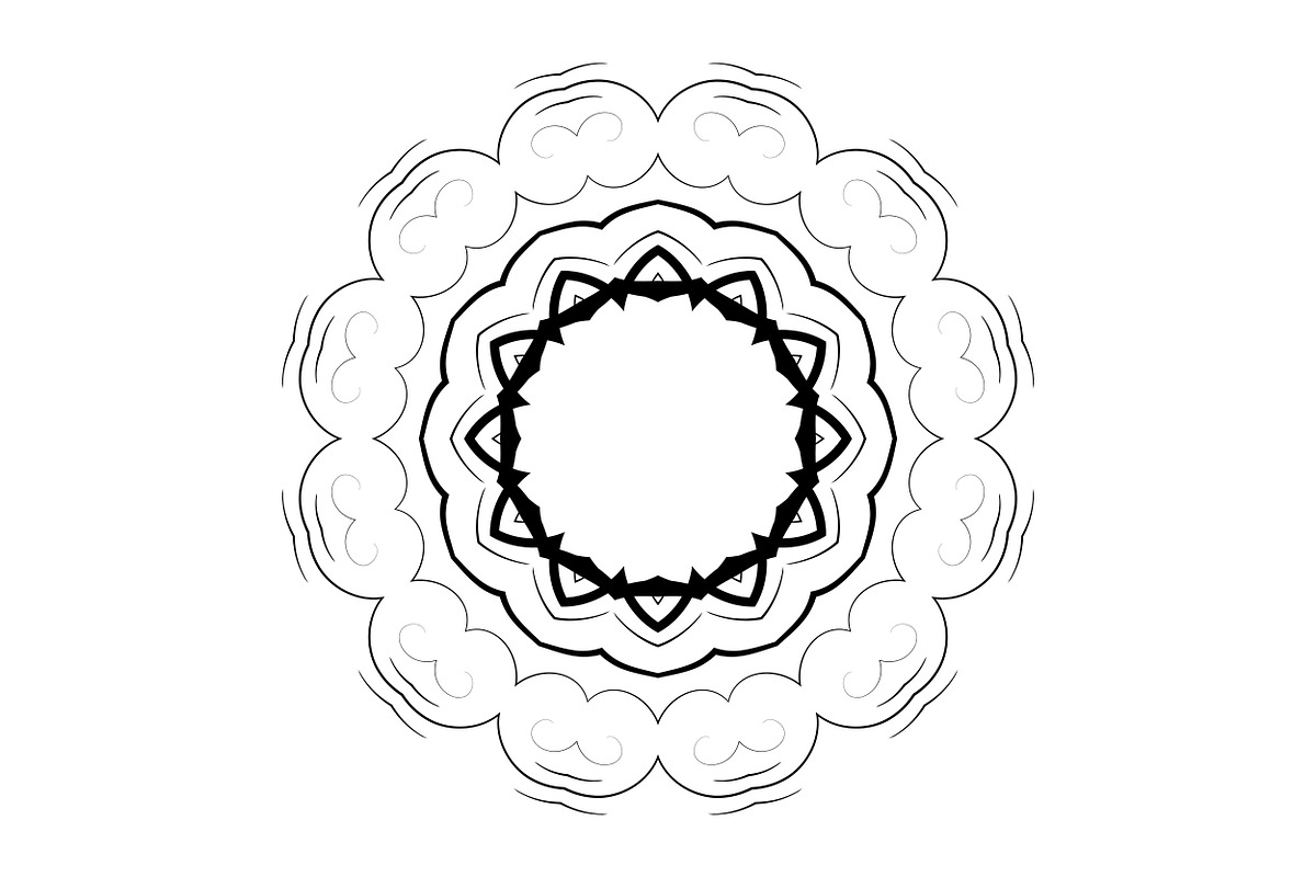 Decorative Mandala Digital Art Pack, a Decorative Illustration by NJ Himel (Photo 12 of 101)