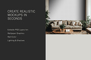 Urban Lounge Wallpaper Mockup #3, a Household Mockup by Blixa 6 Studios (Thumbnail 3 of 7)