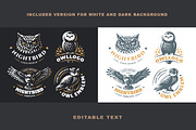 Owl logo set, a Branding & Logo Template by SODESIGN (Thumbnail 2 of 2)