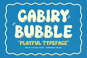 Cabiry Bubble - Branding Logo Font, a Sans Serif Font by Nirmana Visual (Thumbnail 1 of 8)