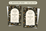 Garden Wedding Invitation Editable, a Design Template by Blue River Studio (Thumbnail 2 of 5)