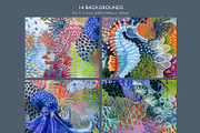 Unique Abstract Ocean Backgrounds, a Background Graphic by ArtPavo (Thumbnail 10 of 13)