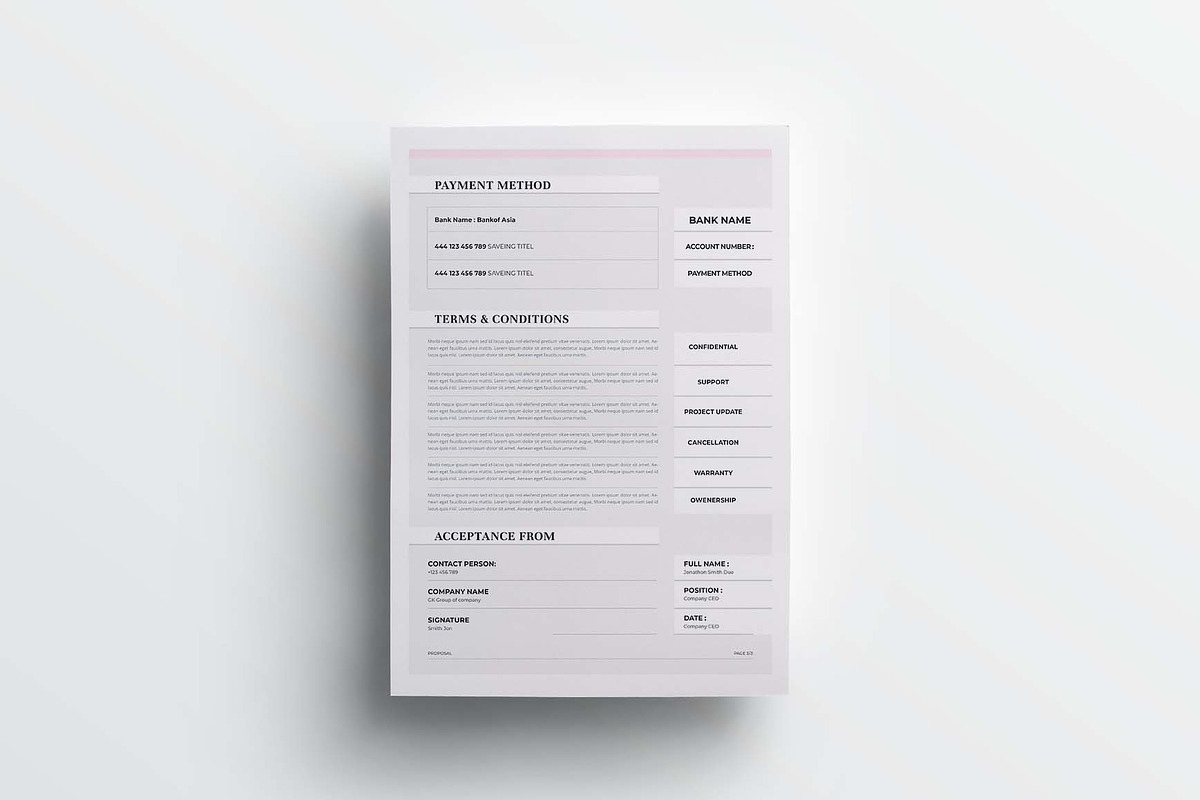 Proposal | MS Word & Indesign, a Stationery Template by design_hut (Photo 5 of 7)