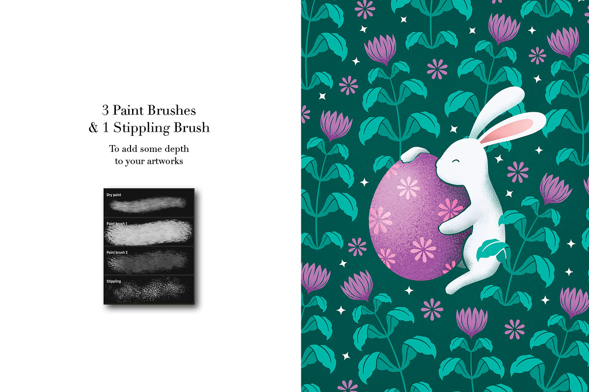Procreate Easter Bloom Set, a Brush Add-On by Pencil Twist (Photo 7 of 9)
