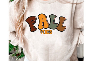 Retro Fall Sublimation SVG PNG