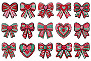 Crochet Valentine Coquette Bow Clipa, an Illustration by cherrydesign (Thumbnail 3 of 4)