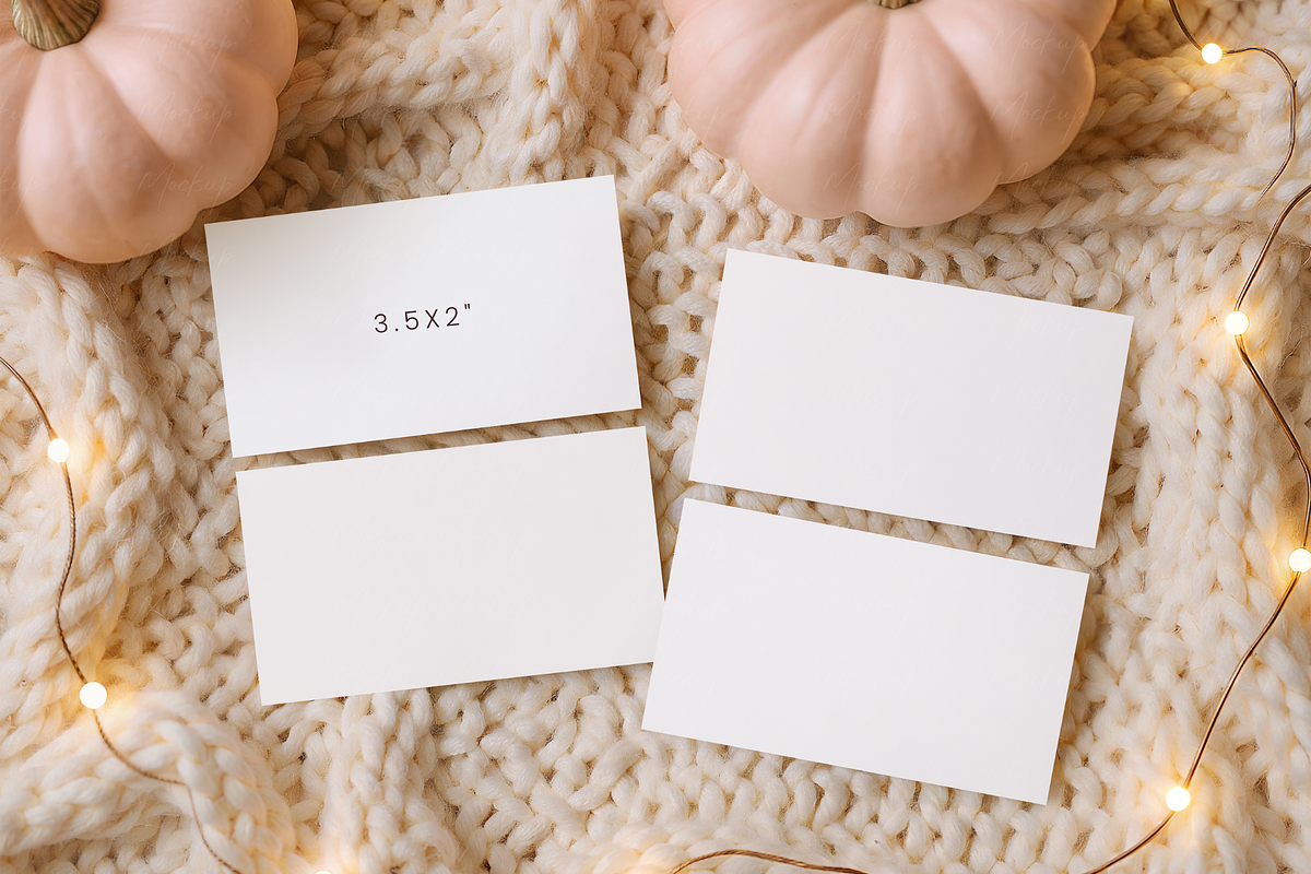 Autumn Aesthetic Card Mockup, a Product Mockup by TatiMockup (Photo 2 of 5)