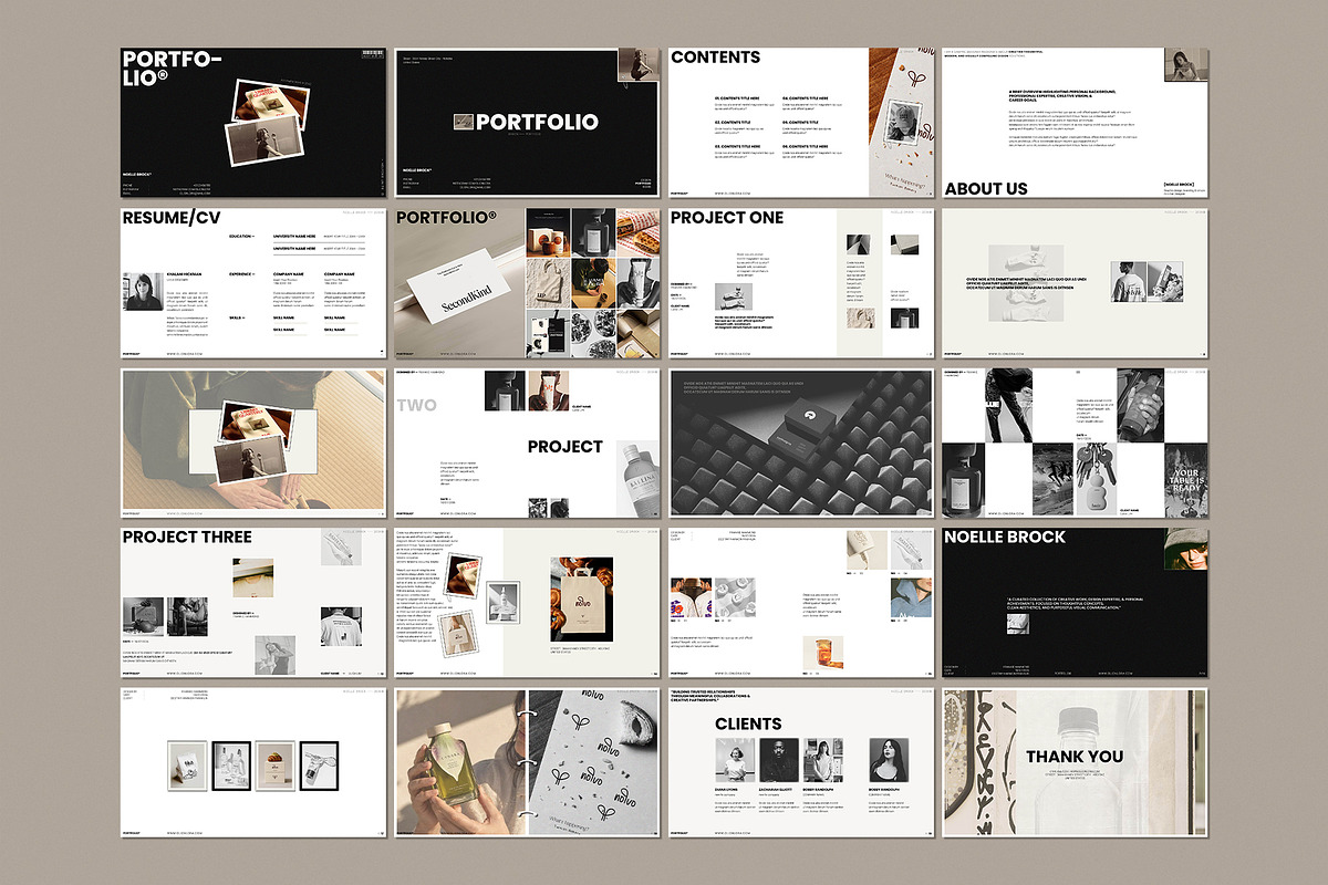 Minimal Portfolio Presentation, a Presentation Template by Olion Lora (Photo 9 of 9)