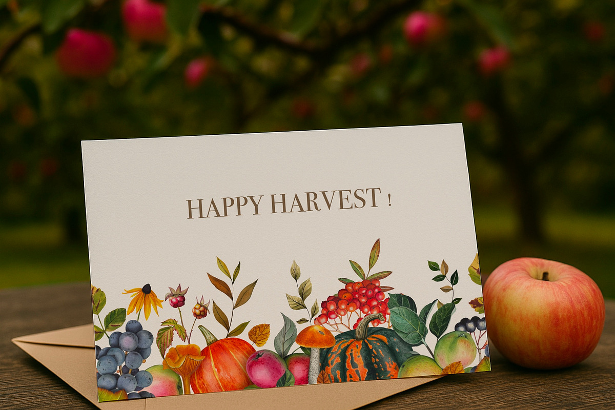 Watercolor Autumn Harvest Clipart, a Seasonal Illustration by DiashaArt (Photo 15 of 17)