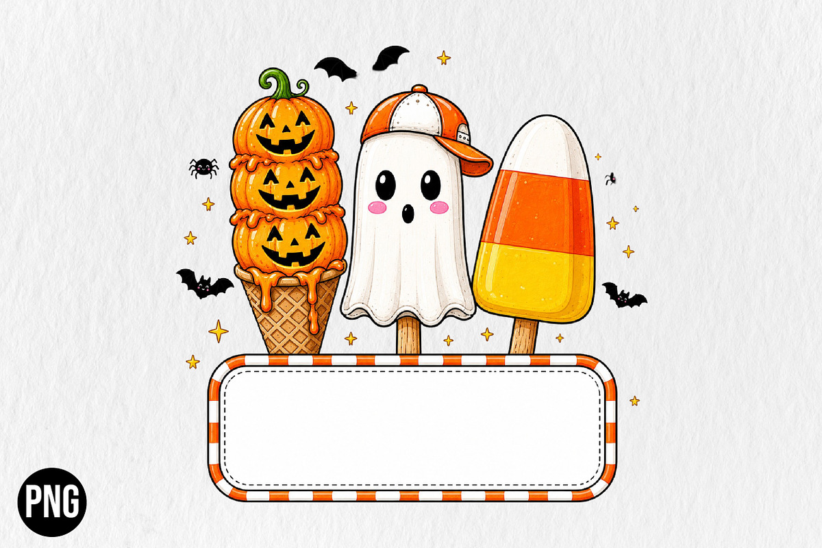 Personalized Kids Halloween Name PNG, a Seasonal Illustration by CraftArtStudio (Photo 1 of 4)