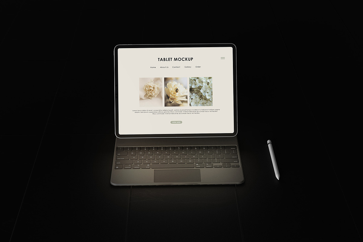Tablet Mockup, an iPad Mockup by Graphicbars (Photo 5 of 9)