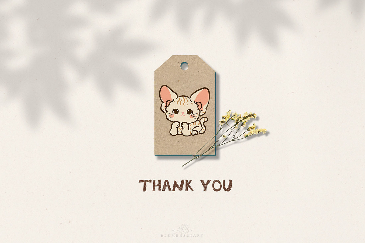 Kawaii Cats Clipart Cute Cat Element, an Animal Illustration by Blumensdiary (Photo 7 of 7)