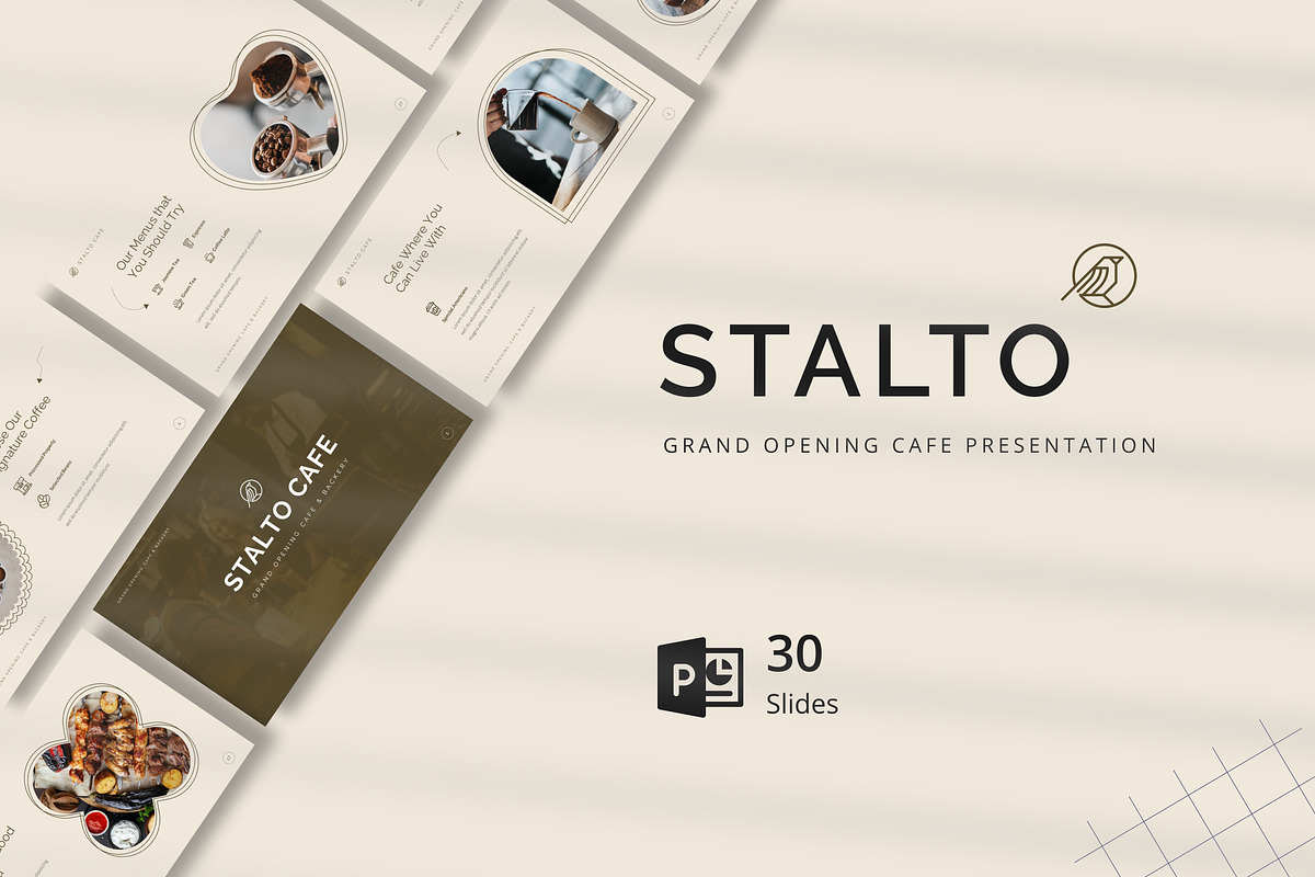 Grand Opening Cafe PowerPoint, a Presentation Template by Antstheme (Photo 1 of 3)