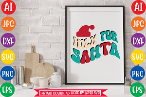 Milk For Santa Svg Cut File, an Object Graphic by CrexoraLab