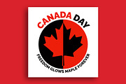 Canada Day social media post, a Social Media Template by nandinigraphics (Thumbnail 2 of 5)