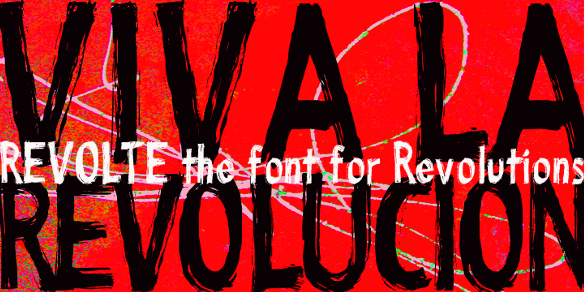 Revolte, a Handwritten Font by Wiescher-Design