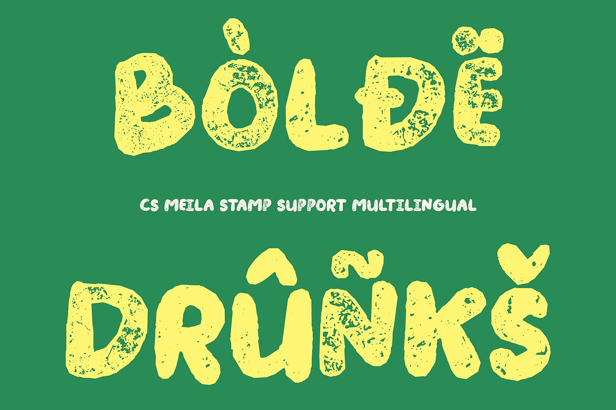 CS Meila Stamp, a Handwritten Font by Craft Supply Co. (Photo 7 of 8)