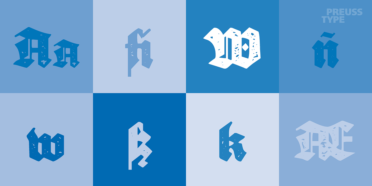 Sebaldus, a Blackletter Font by preussTYPE (Photo 8 of 8)