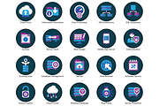 100 Web Hosting Flat Icons, an Outline Icon by Flat Icons (Thumbnail 6 of 6)