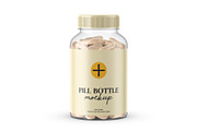 Pills Bottle Mockup, a Packaging Mockup by mockupbuys (Thumbnail 7 of 7)