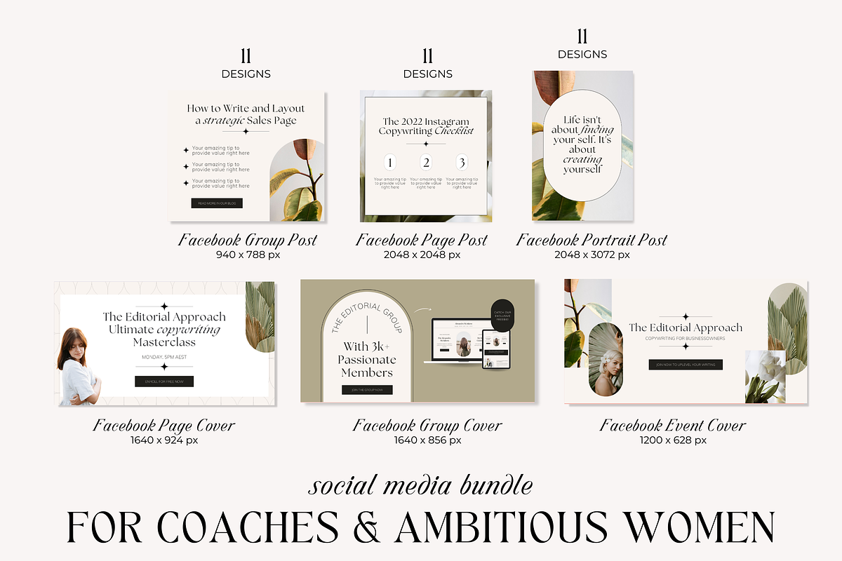 Facebook Post Cover Luxe Canva, a Social Media Template by HerstedHertz (Photo 2 of 10)