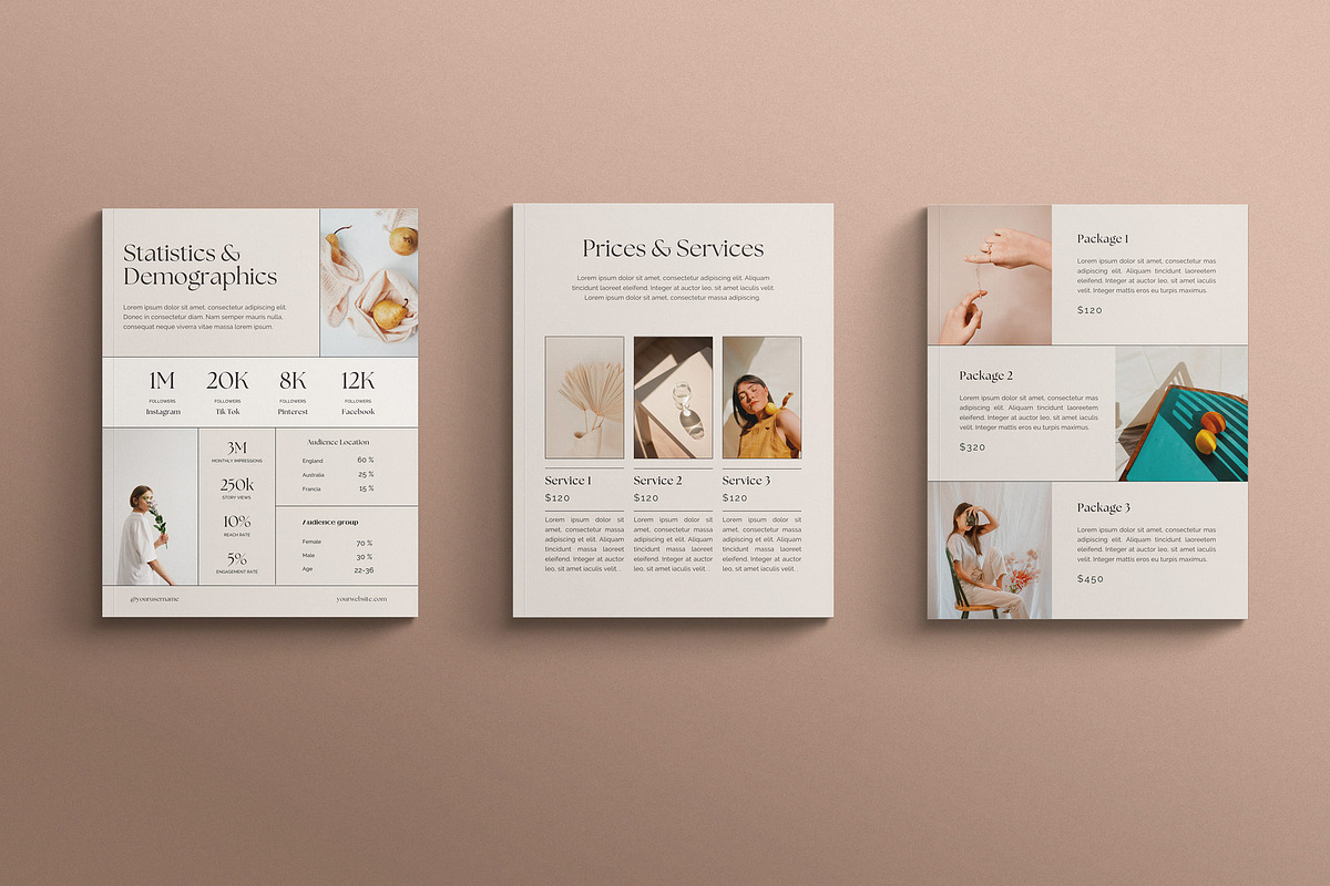 PERKY | Media Kit Canva Template, a Magazine Template by Sierra Creative Studio (Photo 5 of 10)